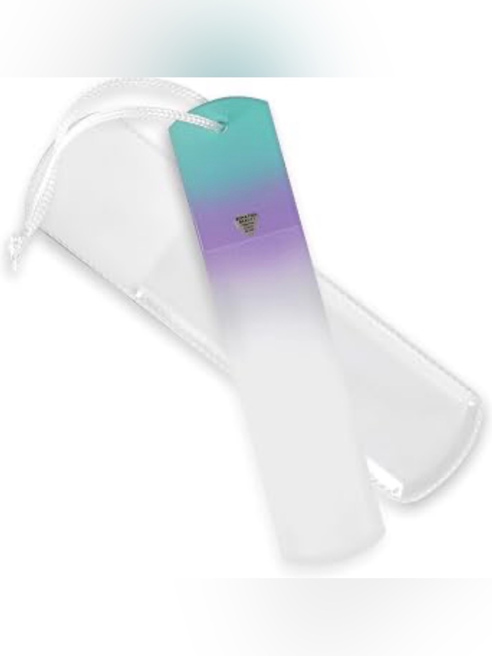 Czech Glass Foot Callus Remover with Sleeve, Sea Spritz